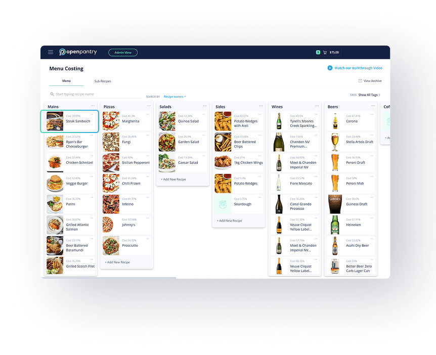 Total Menu Oversight